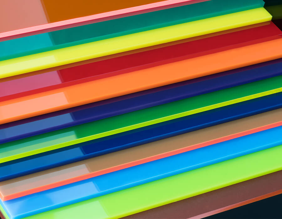 Kunststoffplatten farbig
